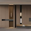 Modern Entryway Cabinet And Console Table Design With Wooden Panels And Pendant Lights