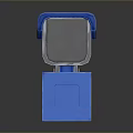 Blue Computer Webcam With High Definition Lens And Adjustable Mount Stand
