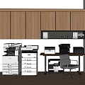 Office Filing Cabinet With Wooden Storage Cabinets Printers And Desk Chair