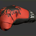 Red and Black Leather Boxing Gloves For Sports Training And Fitness Activities