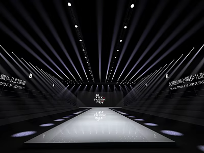 Modern stage dance 3d model