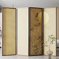 New Chinese Style Screen Screen Partition 3d model