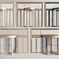 Revolving Doors In Various Colors And Different Styles For Commercial Buildings