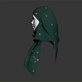 Stylish Green Hijab With White Polka Dots For Modern Modest Fashion