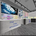THE FIRE HYDRANT Tie Dye Specialty Store With Colorful Display Counters And Large Screen