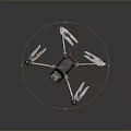 Black Industrial Drone Featuring Four Propeller Arms And Heavy Duty Body