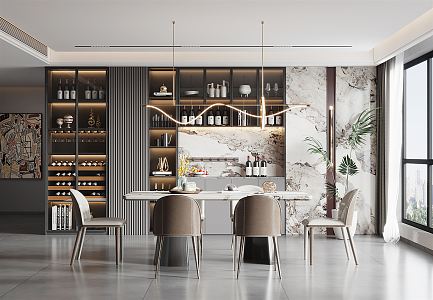 Modern Restaurant 3d model