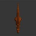 Realistic Brown T Rex Dinosaur Model With Sharp Teeth Red Eyes Standing On Dark Background 3d model