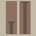 Modern Wooden Wall Panels With Vertical Slats And Natural Wood Design