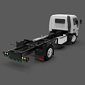 White JAC Commercial Truck Chassis Cab with Single Cab Front View