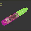Sleek Black And Gold Energy Weapon With Metallic Finish And Decorative Details