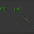 Dual Mechanical Tools With Long Rods And Red Black Components For Industrial Use