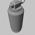 Black Cylindrical Weapon Explosive Device With 3407 Number Ring Sections And Top Handle