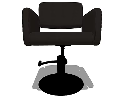 Black Leather Massage Chair With Ergonomic Design Comfortable Seating And Adjustable Base 3d model