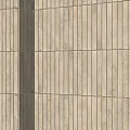 Modern Light Gray Vertical Tile Components With Textured Surface For Interior Walls 3d model