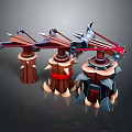 Crossbow Crossbow Crossbow Crossbow Mechanical Crossbow Shift Bow and Arrow Shoot Far Equipment Weapons High-tech Crossbow 3d model