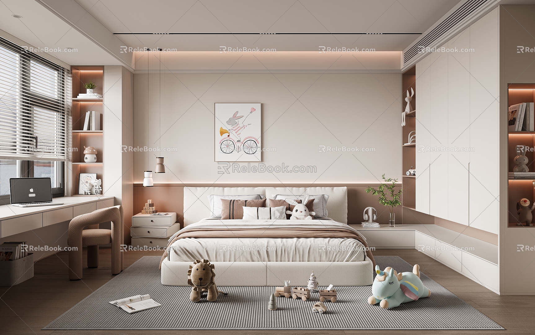 Girls Children's Room 3d model