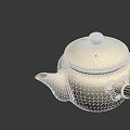 Vintage Silver Teapot With Wooden Handle And Shiny Metallic Body