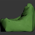 Green Single Seater Bean Bag Sofas for Comfortable Modern Living Room Decor