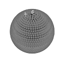 Disco Ball Decorative Light With Mirrored Tiles And Reflective Spherical Design For Party Room Decor