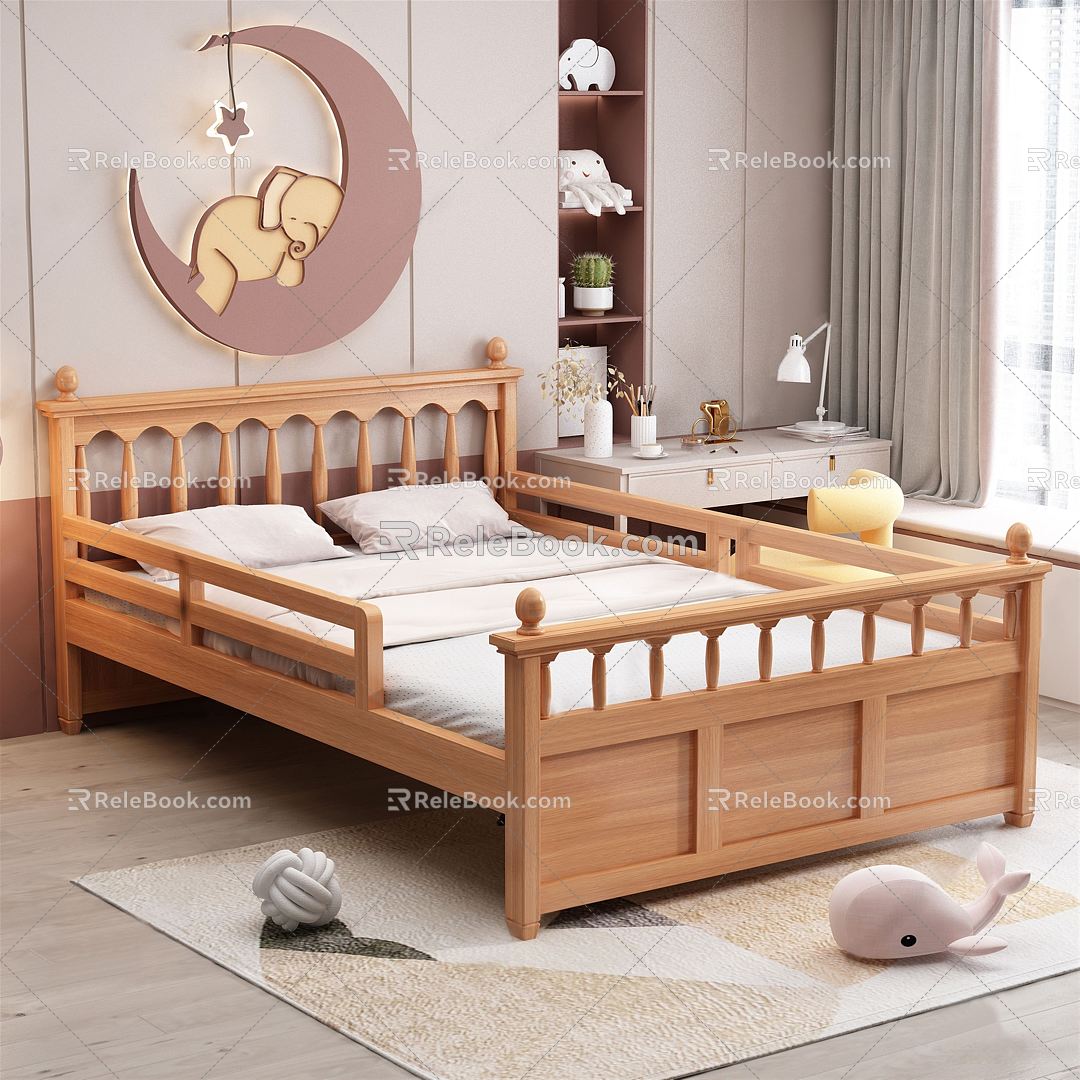 Modern Children's Bed 3d model