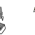 Modern Office Chairs With White Brown Leather Seats Armrests And Metal Frames
