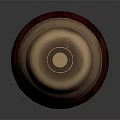 Elegant Home Furniture Decorative Brass Bell Featuring Wooden Base And Shiny Surface Design