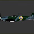 Space Themed Aircraft Model With Teal Green Body And Red Blue Emblems Design