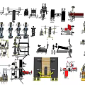 Different Types of Sports Equipment for Gym Fitness Training and Workout