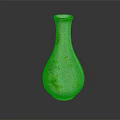 White Ceramic Vase With Colorful Floral And Bird Patterns Gold Rim On Reflective Dark Background