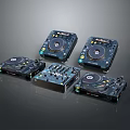 Professional Allen Heath DJ Controllers With Turntables Knobs And Mixers