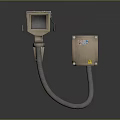 Modern Camera Monitor Head Security Surveillance Camera 3d model