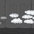 Modern chandelier 3d model