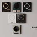 Modern Stylish Kitchen Appliances Featuring Induction Cooktops In Various Colors And Designs