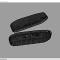 Mechanical Track Components Featuring Striped Metal Structure And Engineering Design