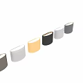 Modern Brushed Metal Wall Lamps Cylindrical Design With Multiple Color Options For Home Decor
