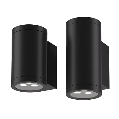 Black spotlights 3d model Black spotlights 3d model