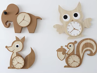 Nordic Clock Watch 3d model