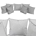 Modern Zebra Striped Decorative Pillows in Black White Brown and Beige Tones