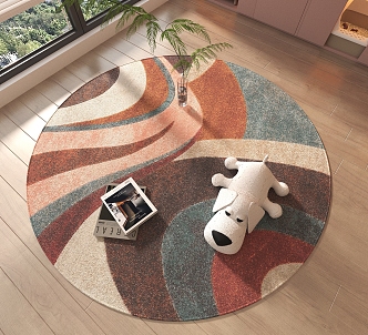 Round carpet 3d model