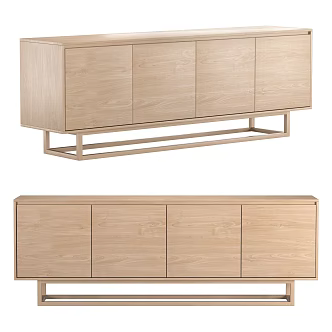 Modern Side Cabinet 3d model