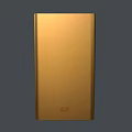 Portable Golden Power Bank Pair With USB Ports For Mobile Devices Charging