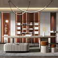 Modern study 3d model