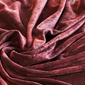 Burgundy Velvet Fabric With Soft Textured Surface And Elegant Folds