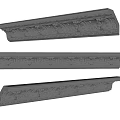 Three Ornate Crown Molding Pieces With Intricate Decorative Patterns For Home Interior Decoration