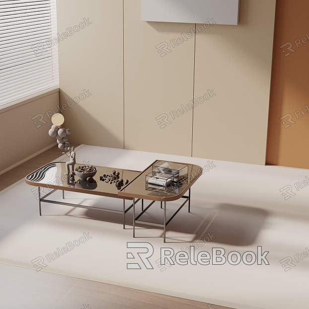 Modern coffee table model