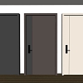 Modern Minimalist Entry Door Anti-theft Door Top Single Door Sub-mother Door Door Password Door 3d model