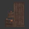 Wooden Chest of Drawers with Multiple Drawers and Separate Small Drawer Box