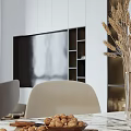 Elegant Modern Living Dining Room Interior With Sofa Chairs Coffee Table And Decorative Plants