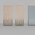 Stylish Room Dividers With Intricate Patterns Metal Frames And Glass Panels